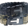 Paracord Cord Wristbands Emergency Rope Gear Whistle Flint Fire Starter Scraper