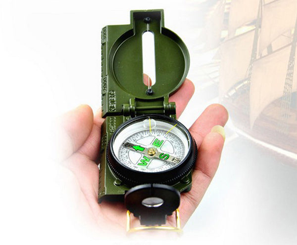 Camping Marching Lensatic Compass Magnifier